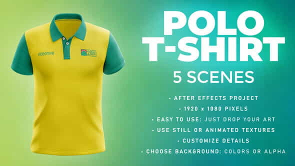 Polo T-shirt - 5 Scenes - VideoHive 33808963