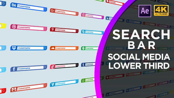 Social Media Search Bar - VideoHive 30958598