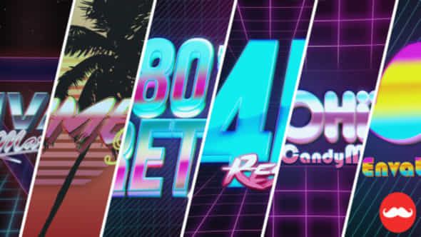 80S Vhs Logo Title Intro Pack - VideoHive 13046799