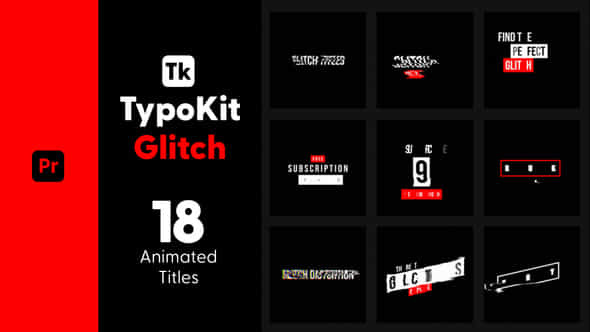 Typo Kit Glitch - VideoHive 44522290