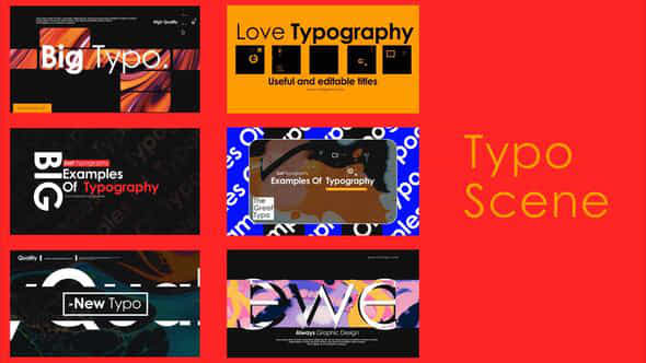 Typographic Scenes V3 - VideoHive 50144084