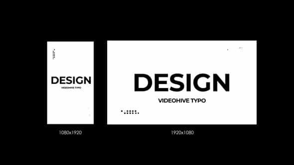 Typo Design - VideoHive 39220140