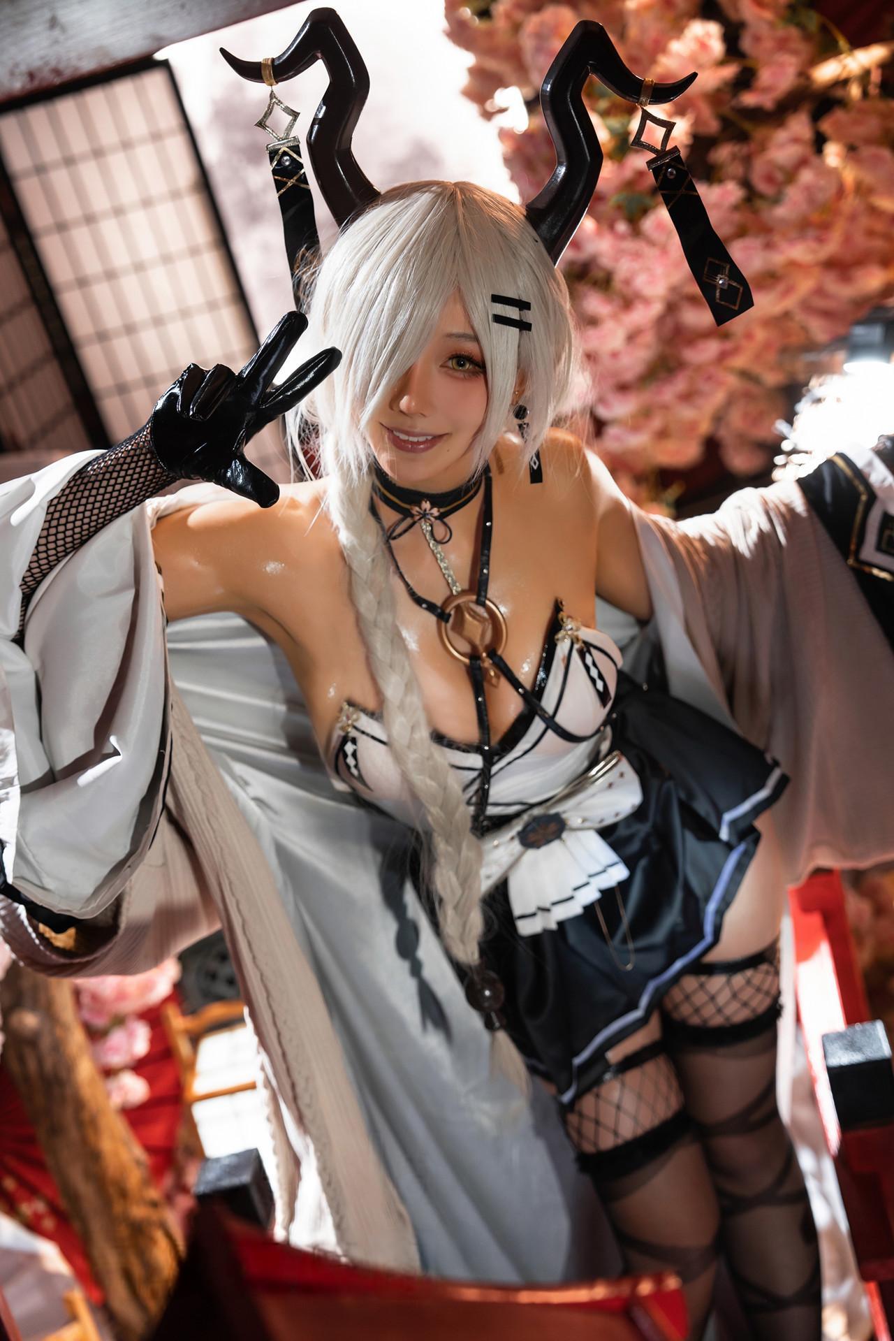 Cosplay 如月灰 碧蓝航线 尾张(18)