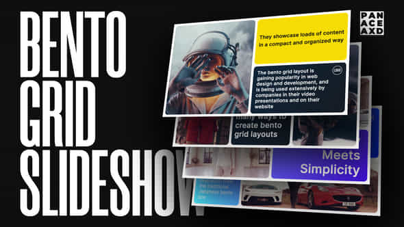 Bento Grid Slideshow - VideoHive 51796095