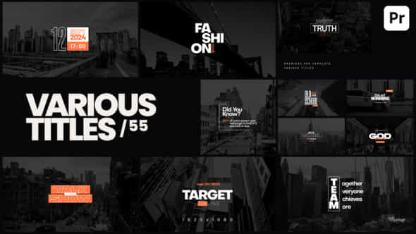 Various Titles 55 - VideoHive 54270813