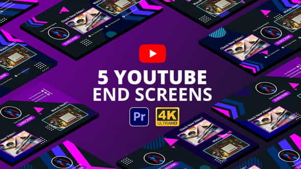 YouTube End Screens Vol.4 | - VideoHive 29415913