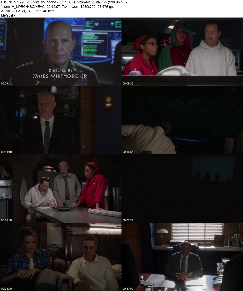 NCIS S22E04 Sticks and Stones 720p HEVC x265-MeGusta