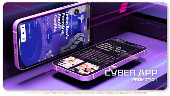 Cyberpunk App Promo - VideoHive 43383249