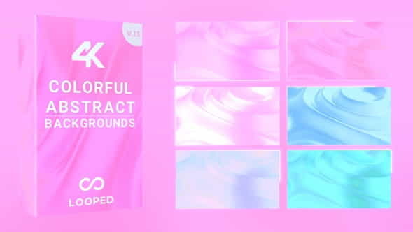 Colorful Pastel Liquid Gradients Pack - VideoHive 30197296
