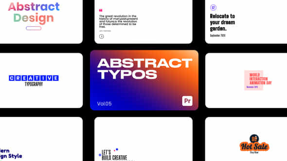 Abstract Typos 05 - VideoHive 44116410