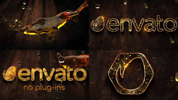 Liquid Gold Logo - VideoHive 10914676