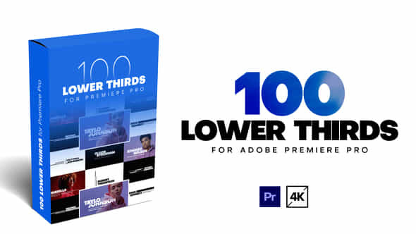 100 Lower Thirds - VideoHive 39822338