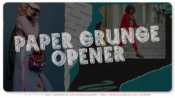 Paper Grunge Opener - VideoHive 48853499