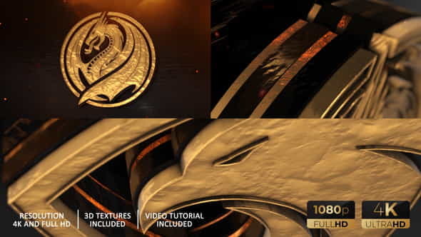 Gold Epic And Power Logo - VideoHive 27689975