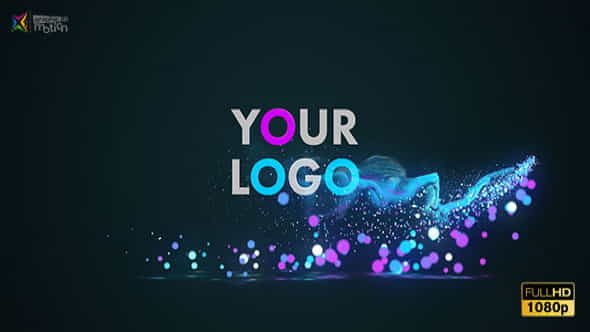 Glow Particles Logo - VideoHive 19477047