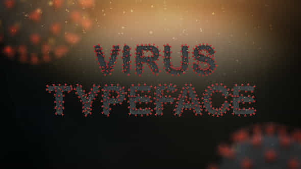 Corona Virus Typeface - VideoHive 31062593