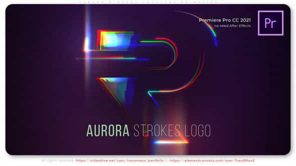 Aurora Strokes Logotype Animation - VideoHive 51922260