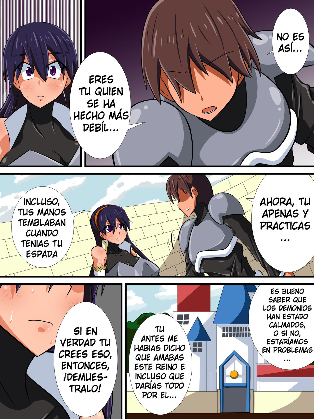 [Haneinu] Osananajimi no Onna Kishi ga Oujo ni Naru Made Kouhen [Spanish] [Yumrod]