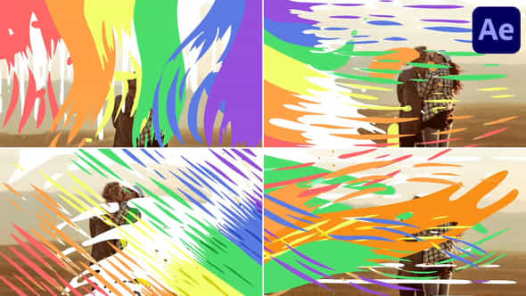 Rainbow And Lgbtq Seamless Transitions After Effects - VideoHive 53643513