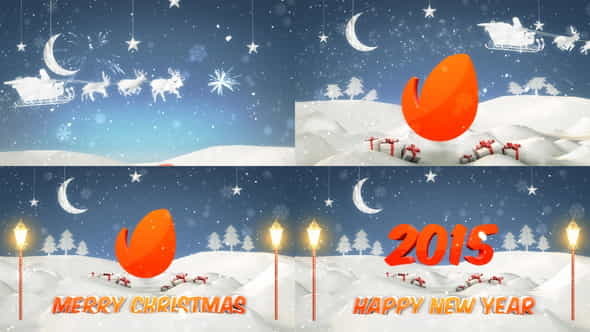 ChristmasNew Year Logo Intro - VideoHive 9380416
