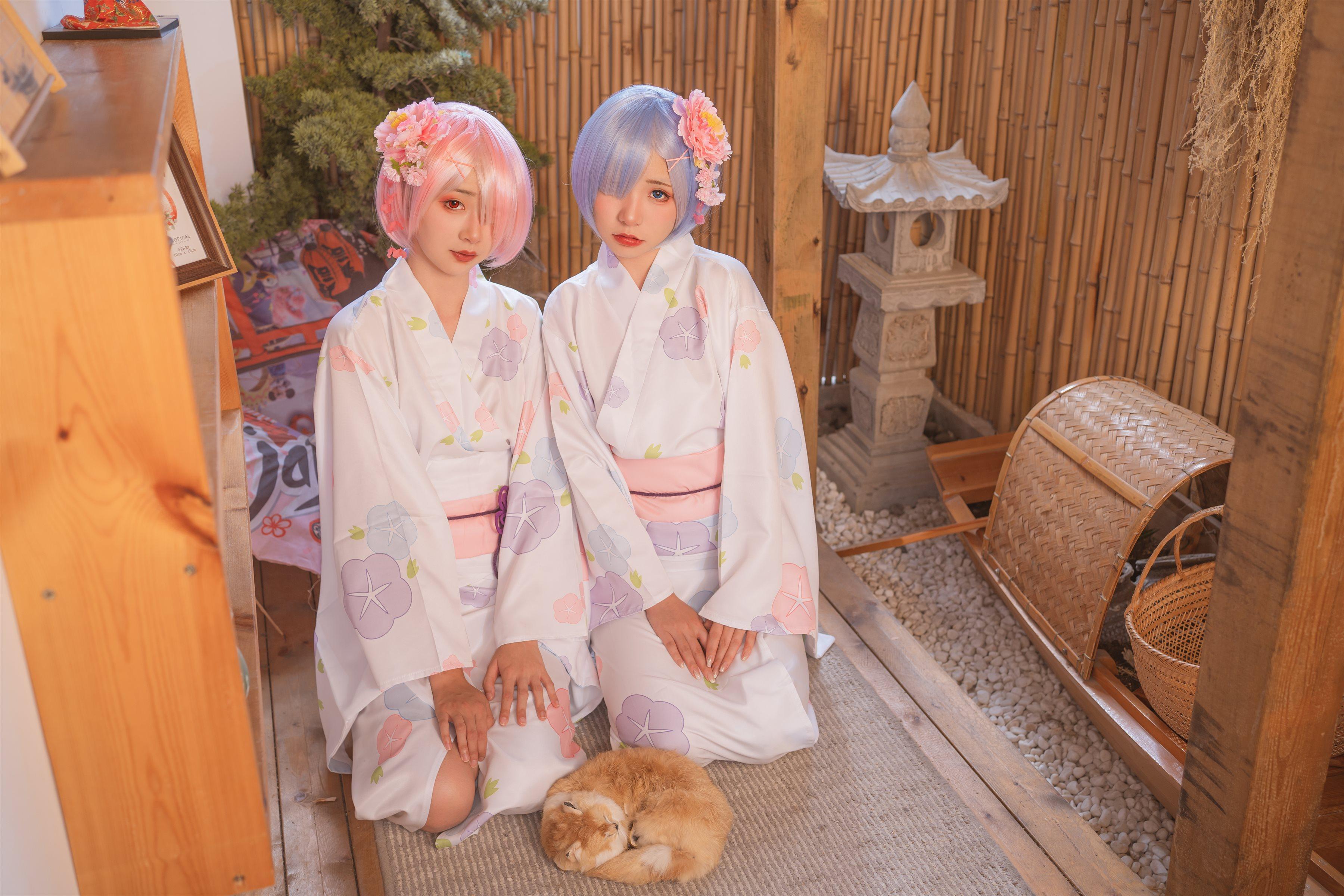 爆机少女喵小吉 Nekokoyoshi - 八月番T3会员 双子：拉姆蕾姆(14)