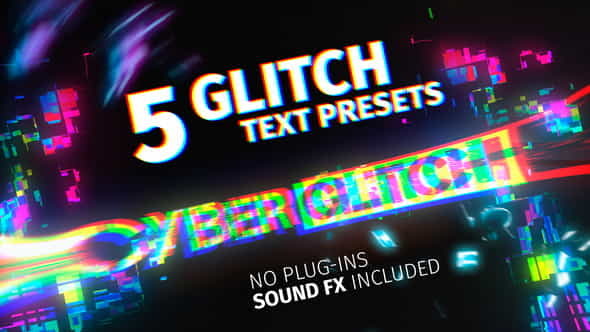 5 Glitch Title - VideoHive 27820496