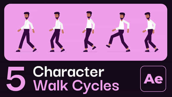 Character Animation Walk Cycles - VideoHive 53302175