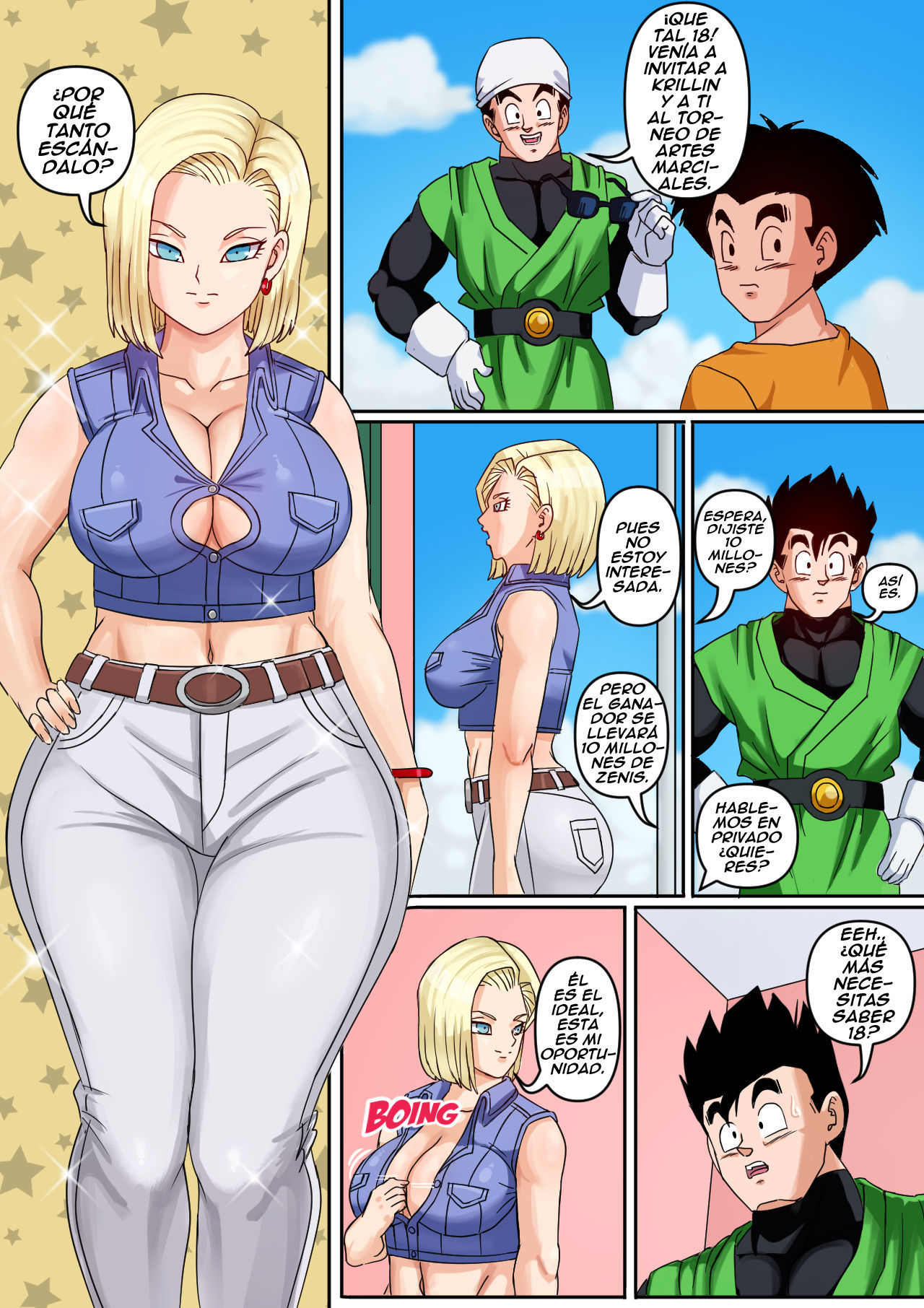 [Pink Pawg] Androide 18 y Gohan