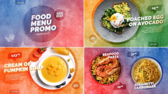 Food Menu Promo - VideoHive 23280243