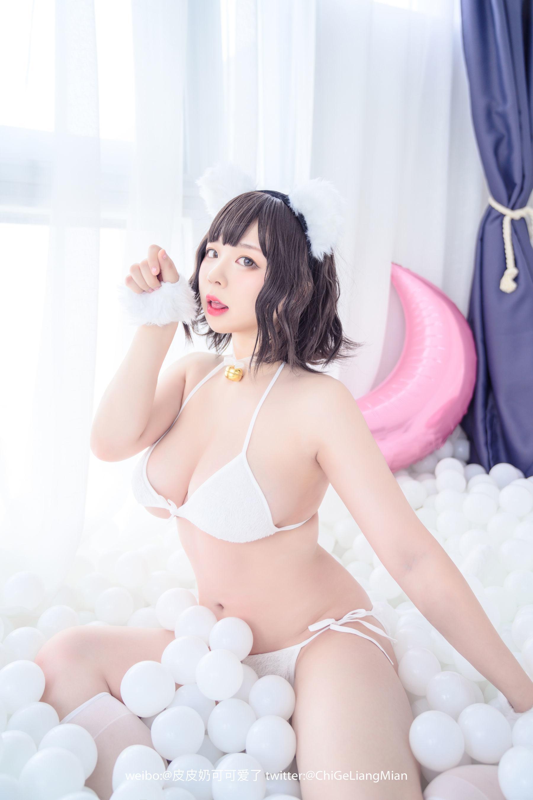 [美女Coser] 皮皮奶可可爱了啦 《白猫》 写真集(35)