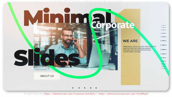 Clean Minimal Corporate Slides - VideoHive 49278828