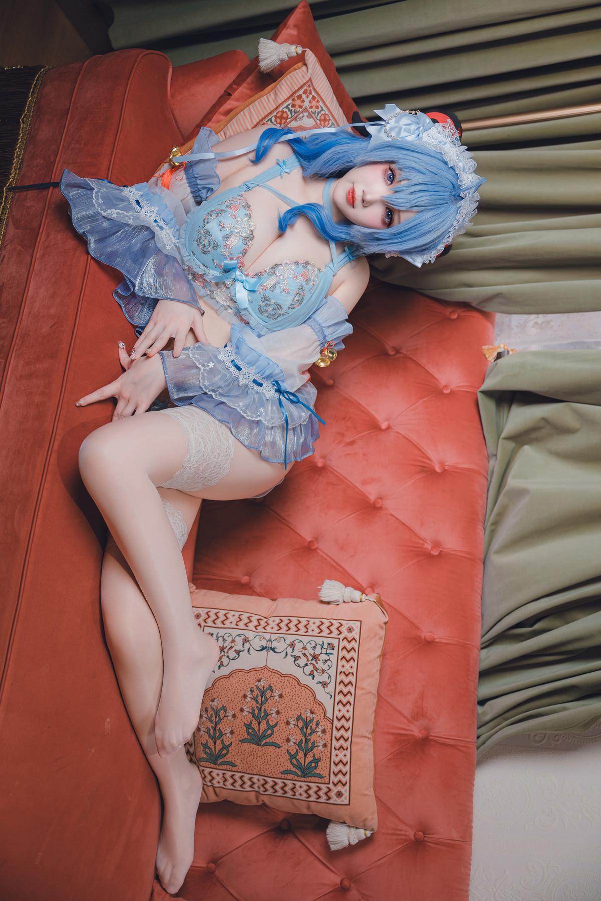 Cosplay 雪晴Astra 原神 甘雨内衣(11)