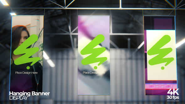Hanging Banner Mockup - VideoHive 57892449
