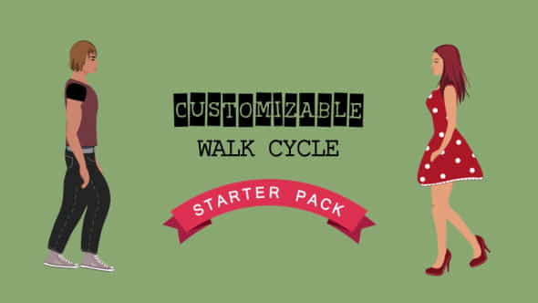 Walk Cycle Starter - VideoHive 9638426