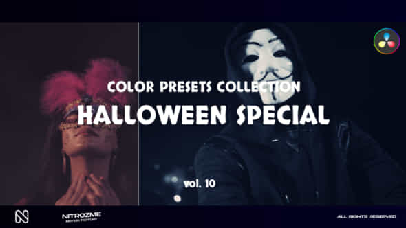 Halloween Special Lut Vol 10 For Davinci Resolve - VideoHive 48556746