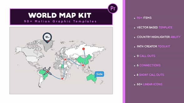 World Map kit - VideoHive 30757494