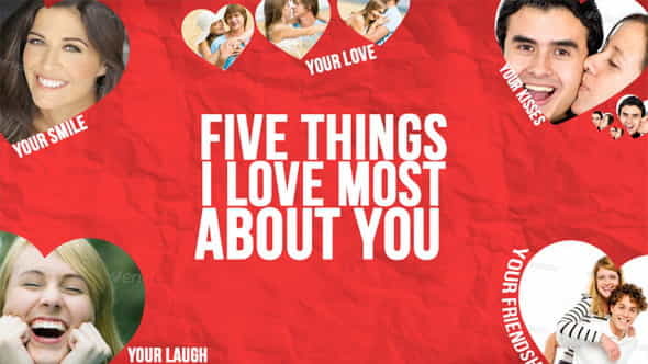 Five Things I Love - VideoHive 3787907