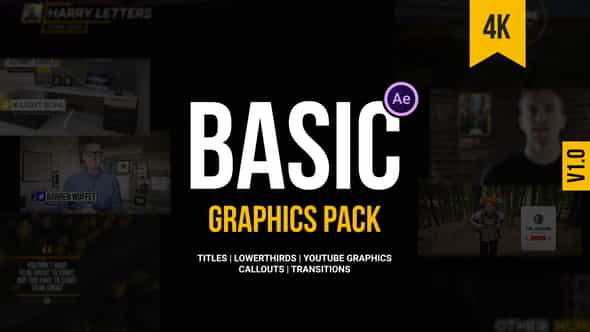 Basic Graphics Pack For Video - VideoHive 26631871