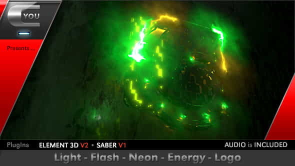 Light Flash Neon Energy Logo - VideoHive 17938158
