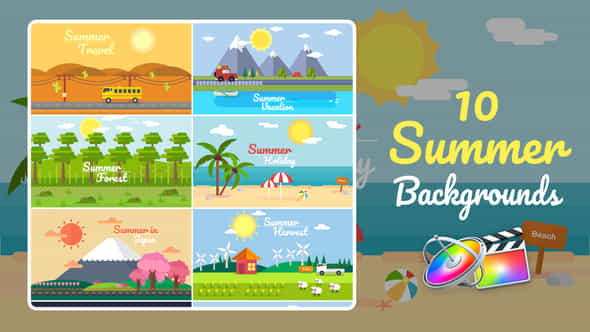 Summer Background - VideoHive 30712310