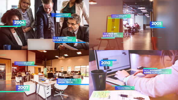Modern Corporate Timeline Presentation - VideoHive 23211134