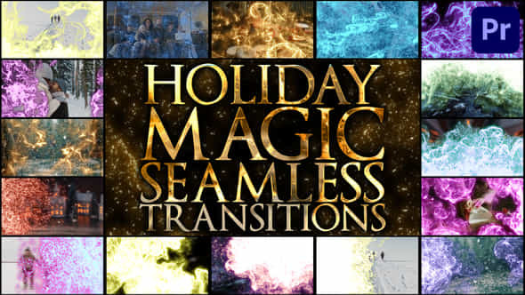 Holiday Magic Seamless - VideoHive 42200811