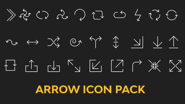 Arrows Icon Pack - VideoHive 32485476