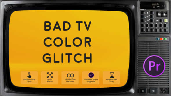 Bad Tv Color Glitch - VideoHive 50623180