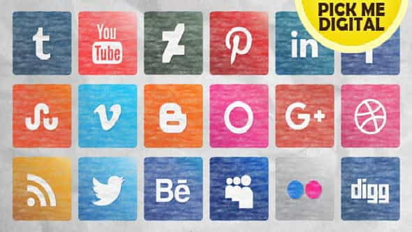 Social Media Icons Pack - - VideoHive 16271888