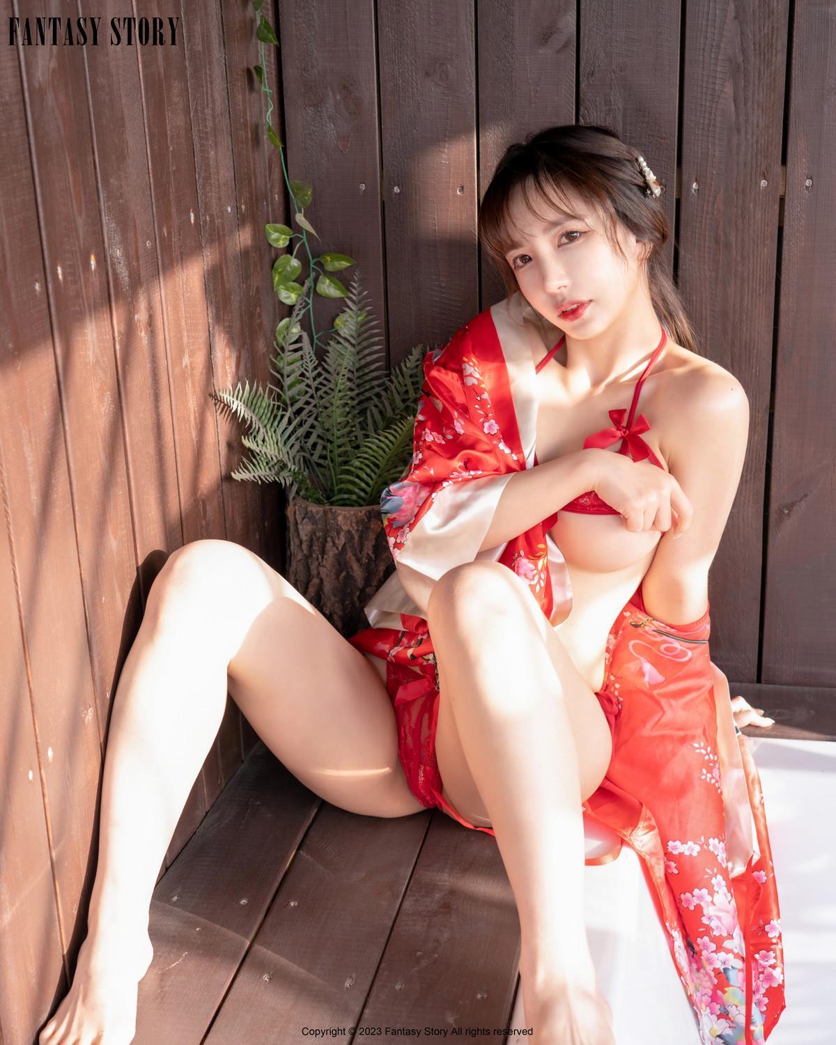 Rua 루아, [Fantasy Story] A Girl in a Red Yukata Set.02(6)