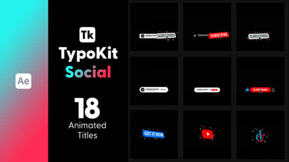 Typo Kit Social - VideoHive 44546045