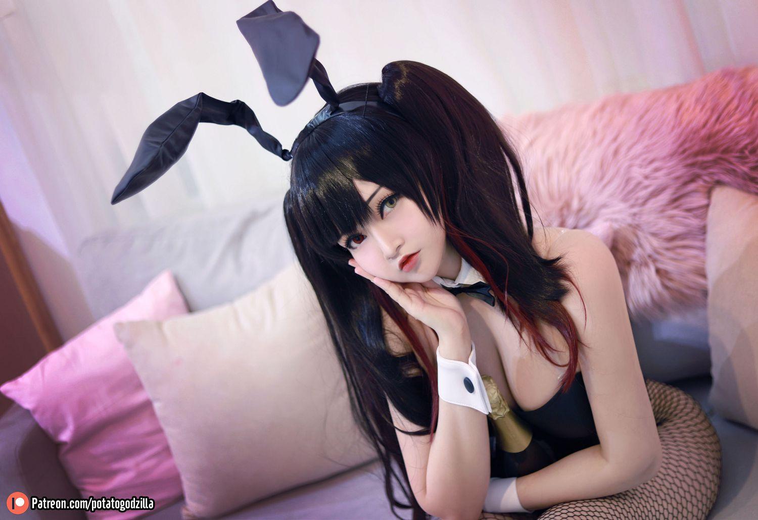 [福利女神cosplay] Potato Godzilla - Kurumi Tokisaki Bunny Girl(11)