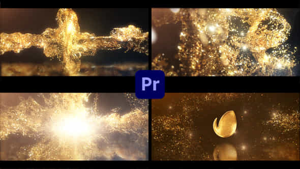 Luxury Gold Explosion Logo - VideoHive 39242986