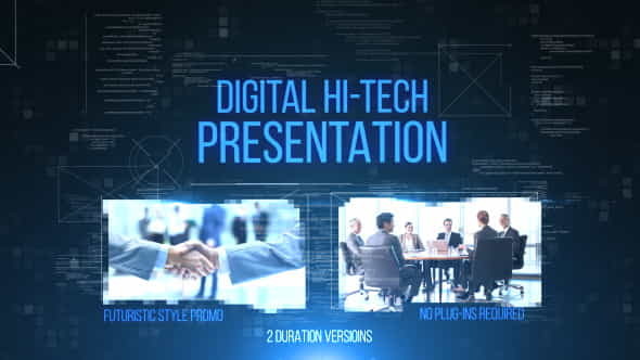 Digital Hi-Tech Presentation - VideoHive 10855541
